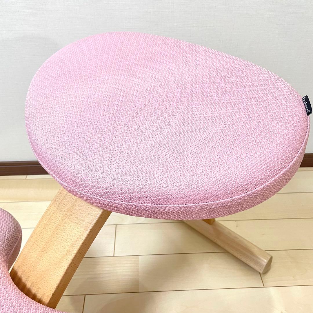 バランスラボ バランスチェア バランスイージー 桜 ピンク 中古品 カバー付き