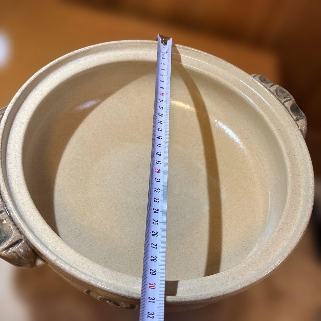 土鍋 10号 四日市 萬宝窯　玉川陶器 4〜6人用