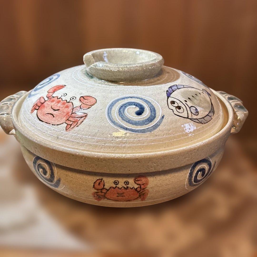 土鍋 10号 四日市 萬宝窯　玉川陶器 4〜6人用