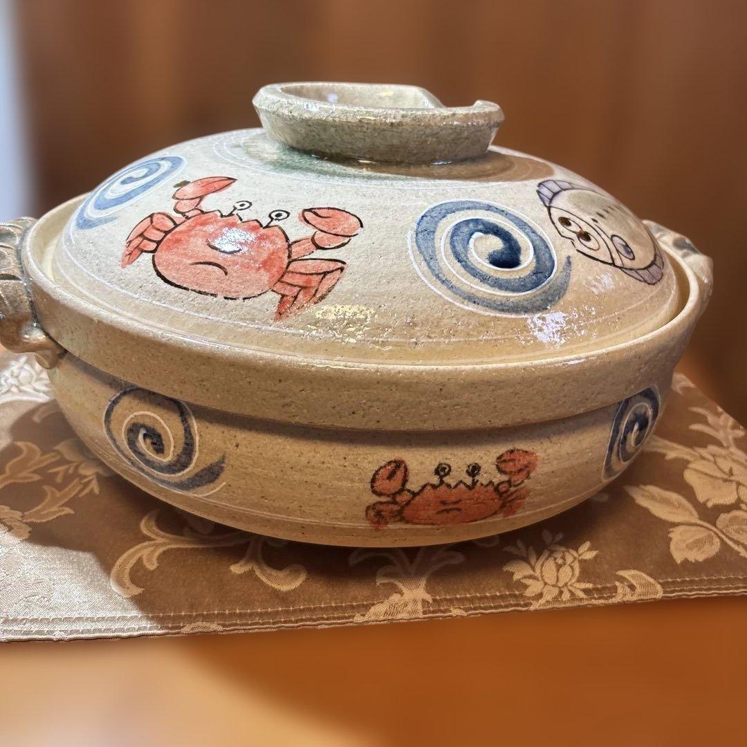 土鍋 10号 四日市 萬宝窯　玉川陶器 4〜6人用