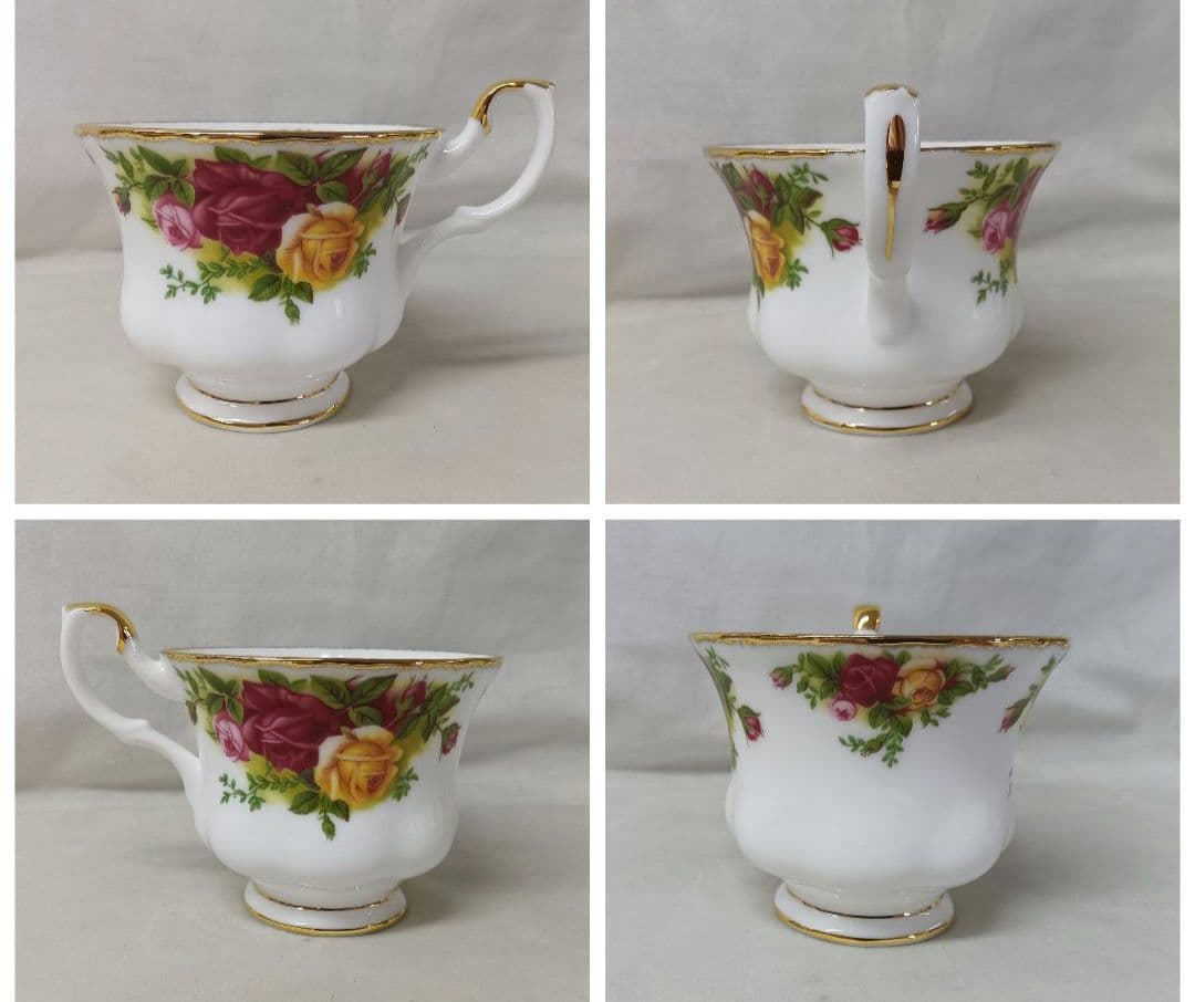 ロイヤル・アルバート　オールドカントリーローズ　カップ5客　お皿 7枚セット