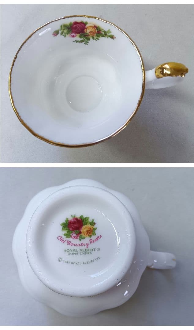 ロイヤル・アルバート　オールドカントリーローズ　カップ5客　お皿 7枚セット