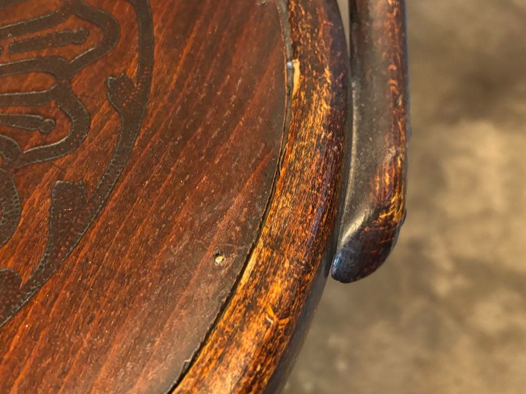 アンティーク ベントウッドチェア 曲げ木 椅子 時代家具 洋館 喫茶 古道具