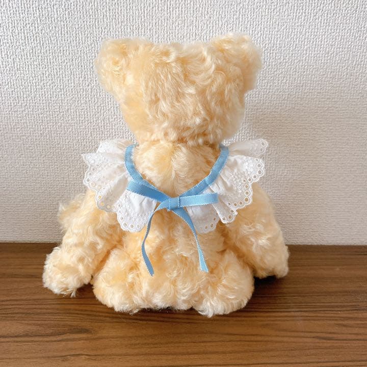 Nana Bee.♡ハンドメイド テディベア 32㎝ クリームイエロー