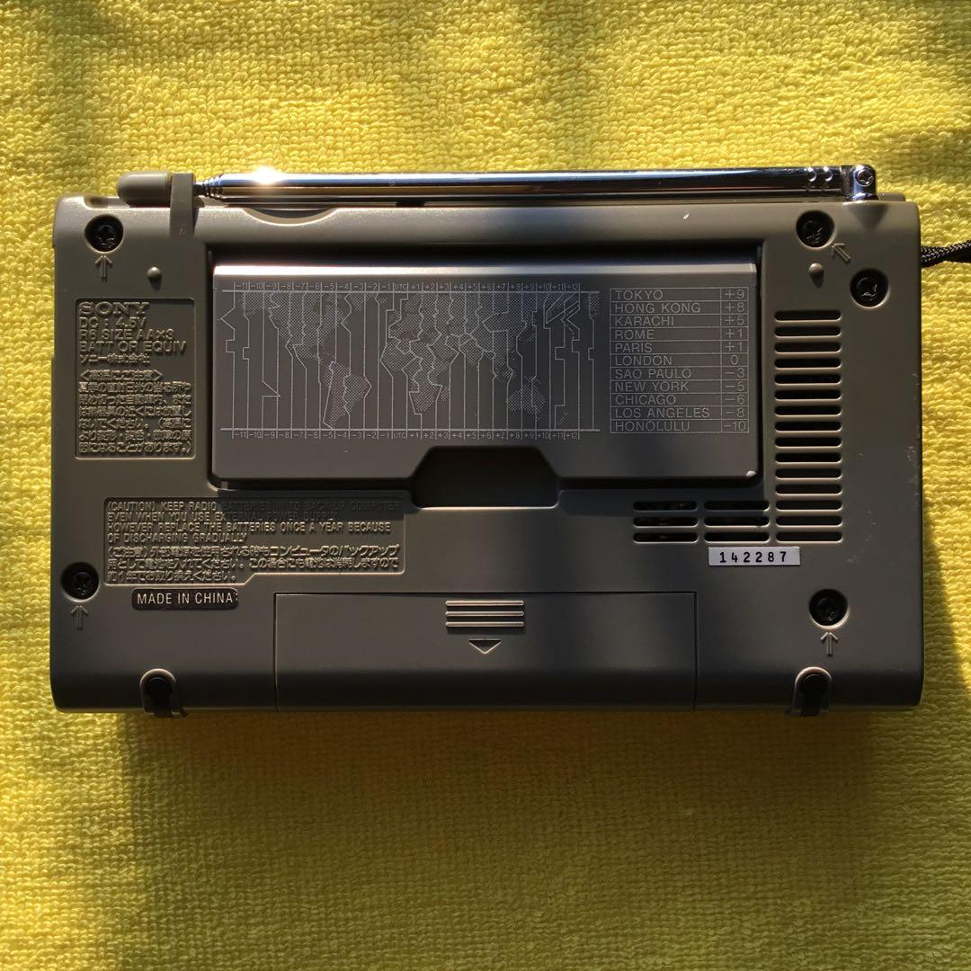 廃盤　フルセット函箱ガイド案内本専用巾着袋リールアンテナ　短波　ICF-SW35