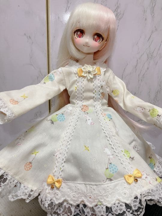 ハンドメイドお洋服、黄色・MDD
