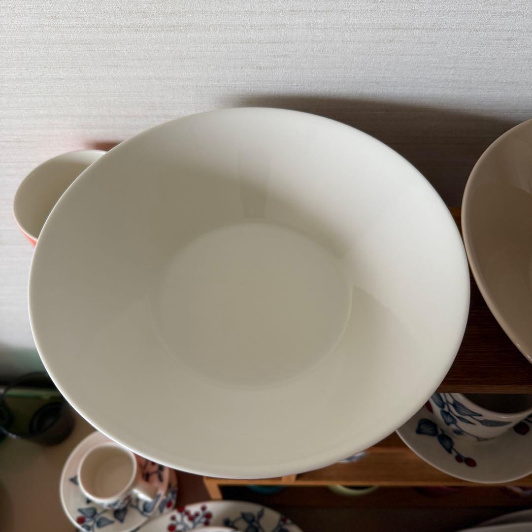 ♡*読様 teema ティーマ ディーププレート 深皿 21cm サンド ホワイ