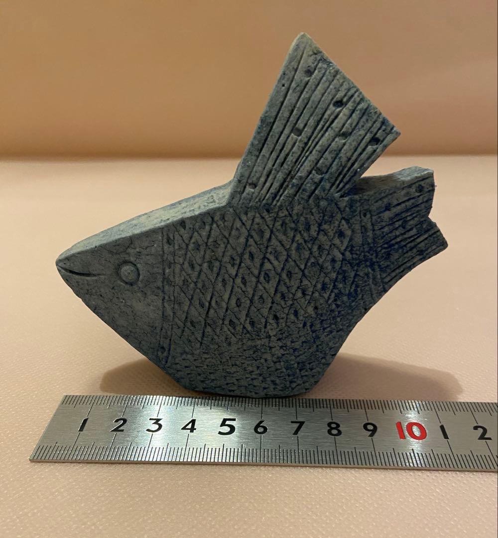 鹿児島睦さん 青い魚 置物②