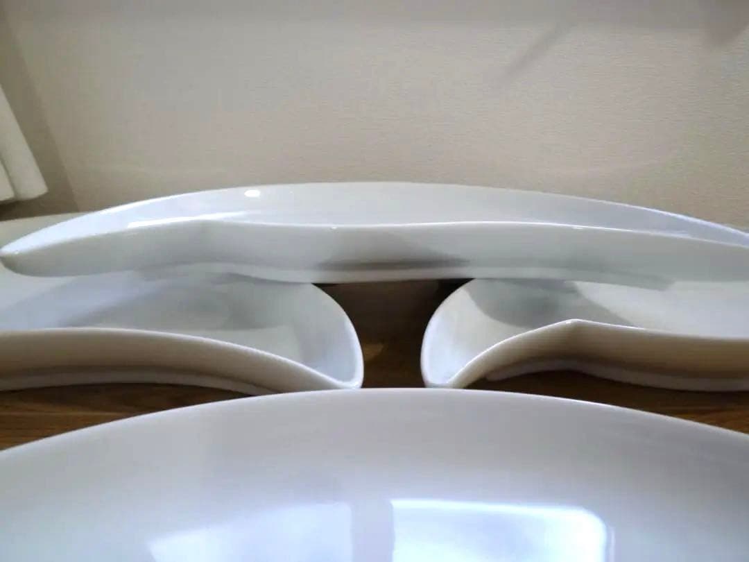 リチャードジノリ デダロホワイト 三日月型 プレート,6枚