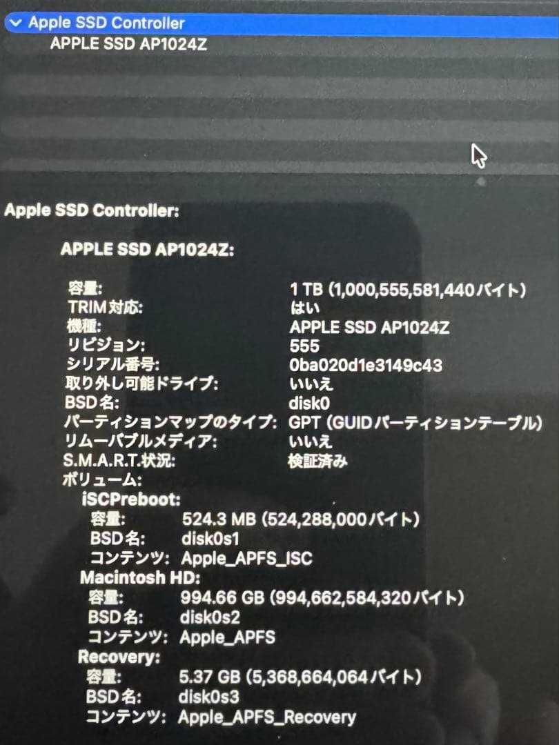 【希少品】 M2 Macbook Air 16GB 1TB US配列