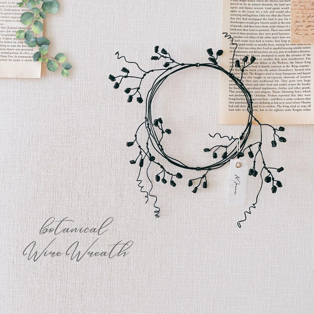 ✧︎*一点物✧︎*木の実と小枝のボタニカルワイヤーリース ナチュラルインテリア #4