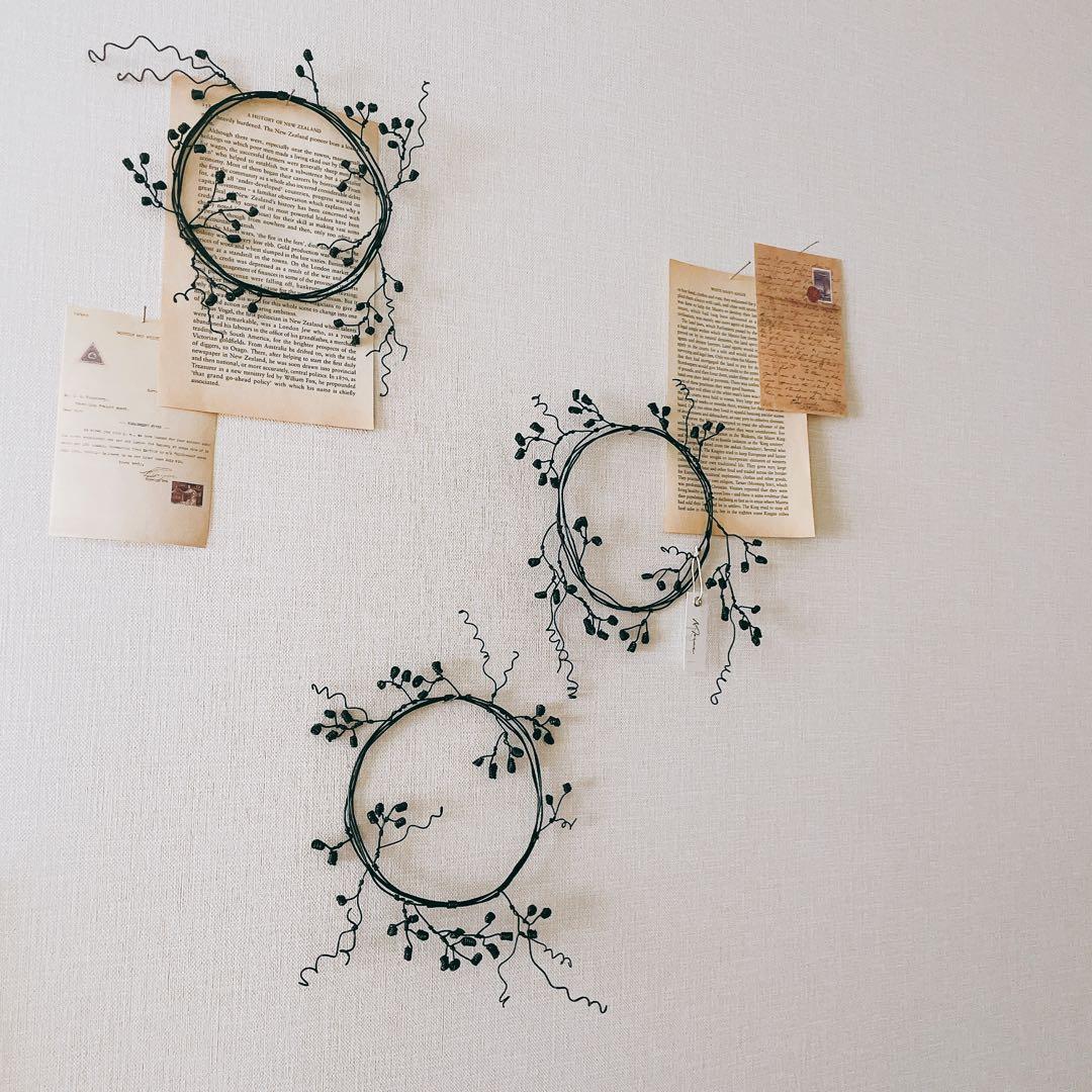 ✧︎*一点物✧︎*木の実と小枝のボタニカルワイヤーリース ナチュラルインテリア #4