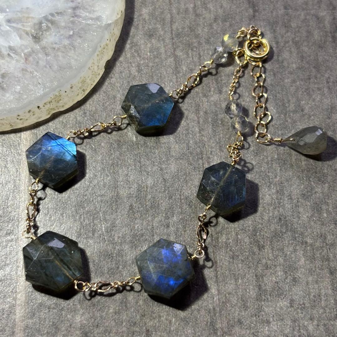 【専用です】♦︎希少♦︎グレープアゲート✴︎14kgfピアスP287•他