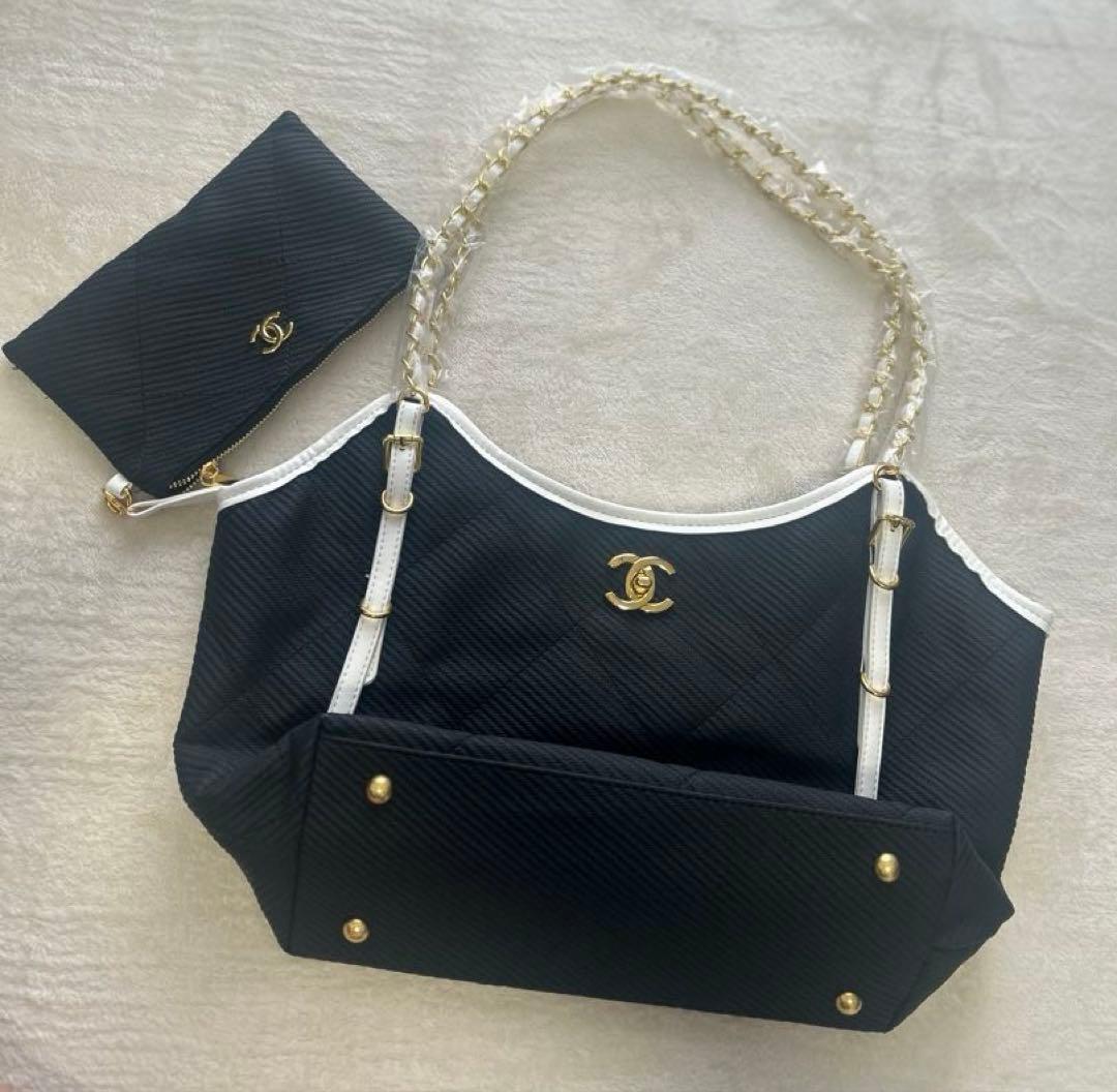 チェーントートバッグ ポーチ付き