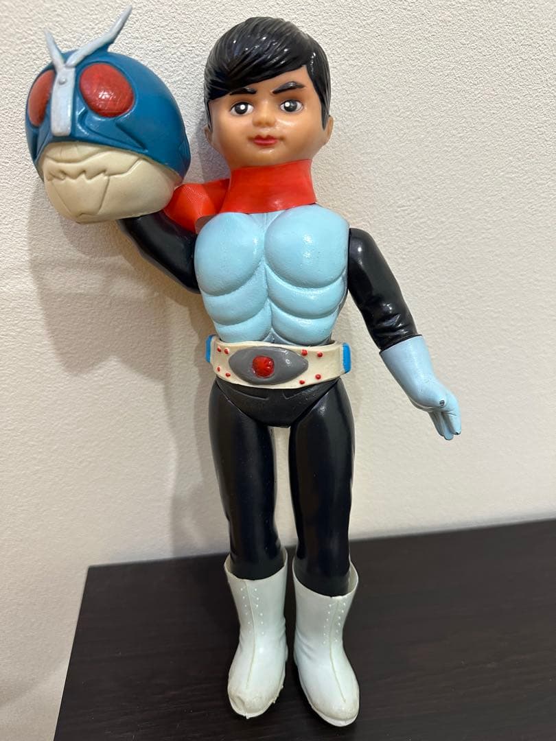 仮面ライダー　水色マスク　ポリブーツ　二号？
