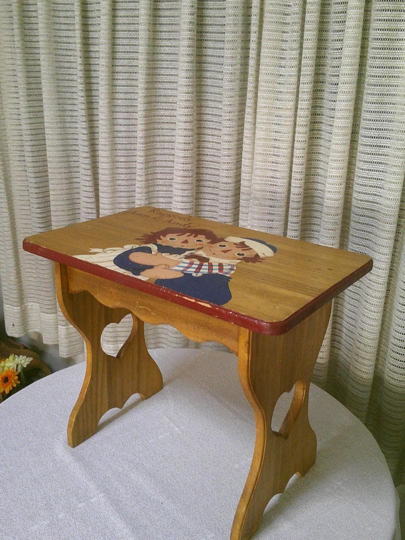 アンティーク 木製 アン＆アンディ 【机&椅子 セット】 カントリー 可愛い