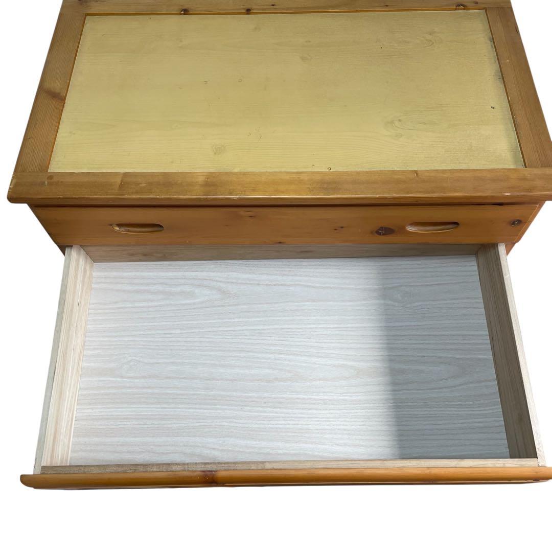 カントリー　チェスト　パイン材　無垢材　ビンテージ　リビングチェスト