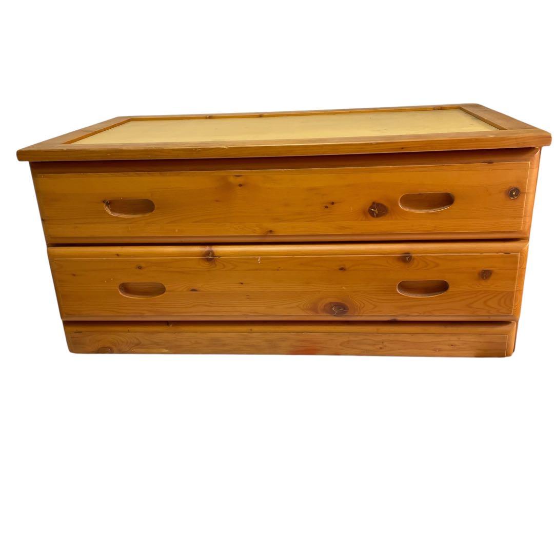 カントリー　チェスト　パイン材　無垢材　ビンテージ　リビングチェスト