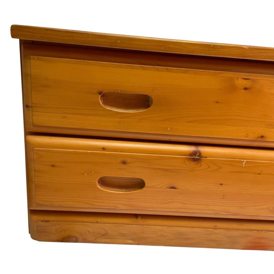 カントリー　チェスト　パイン材　無垢材　ビンテージ　リビングチェスト