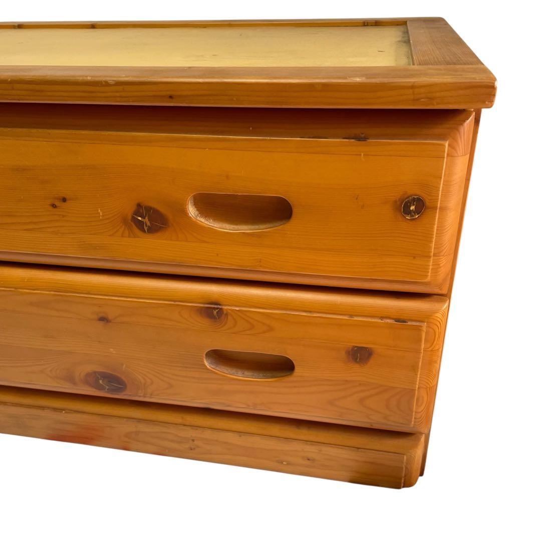 カントリー　チェスト　パイン材　無垢材　ビンテージ　リビングチェスト