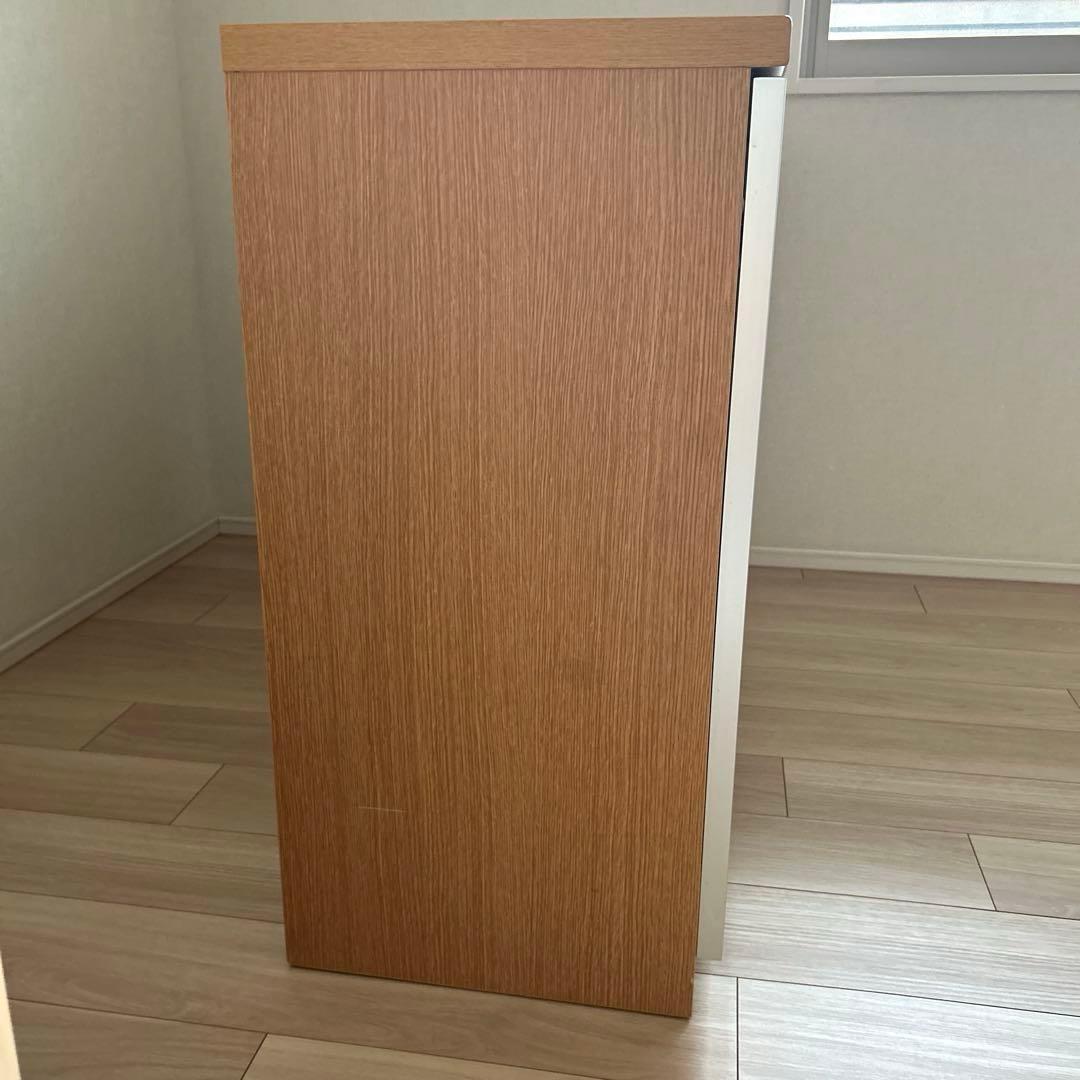 【たのめる便】ニトリサイドボード/食器棚　モデナ2 120LBR ガラス扉