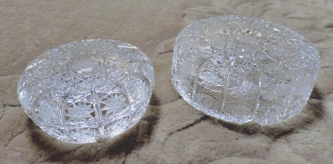 チェコボヘミア　灰皿 2個セット