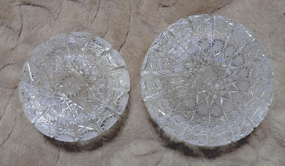 チェコボヘミア　灰皿 2個セット