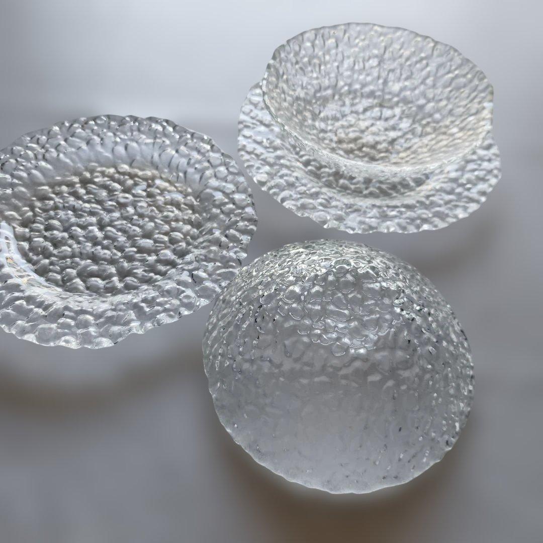 gocce ガラスプレート＆ボウル ペアセット