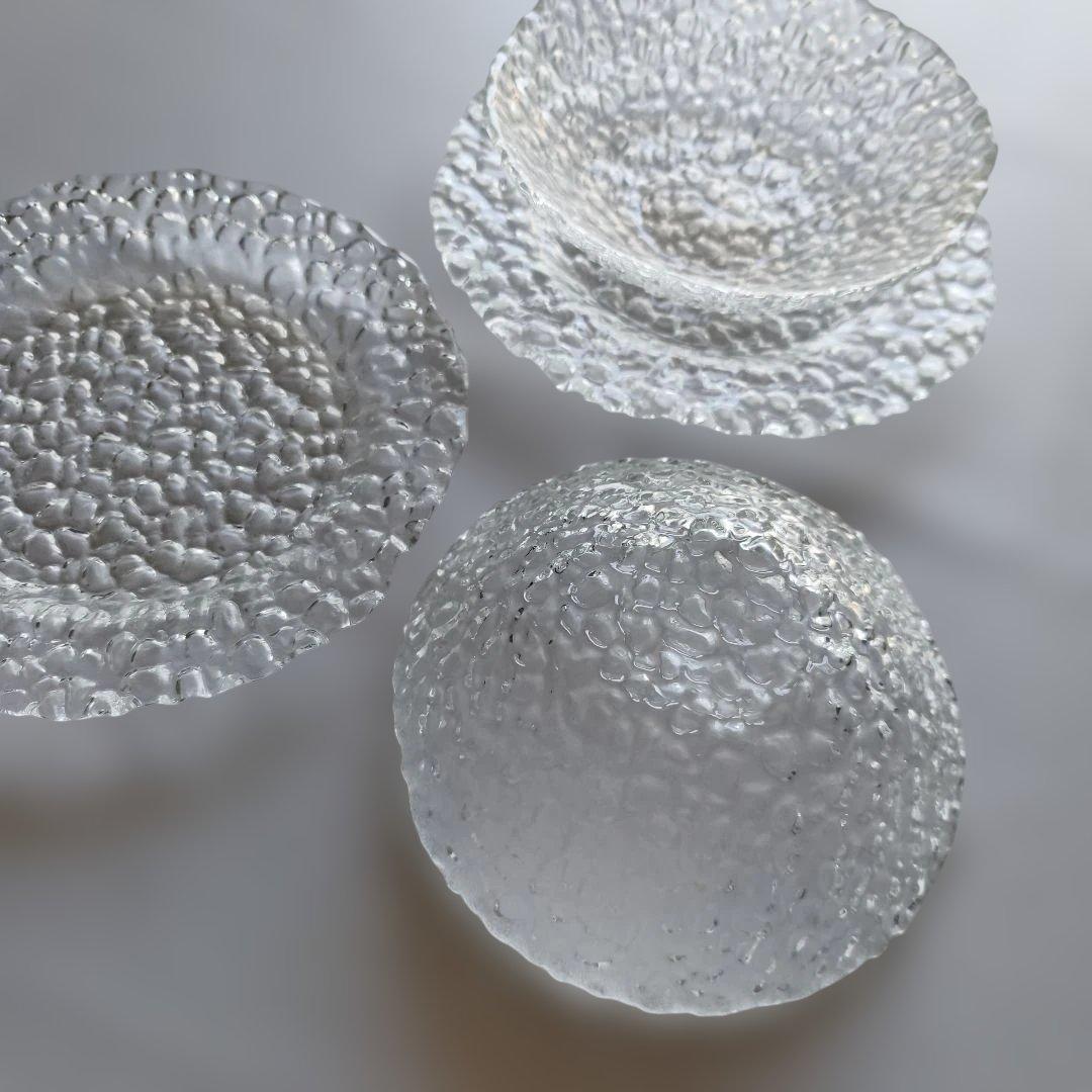 gocce ガラスプレート＆ボウル ペアセット