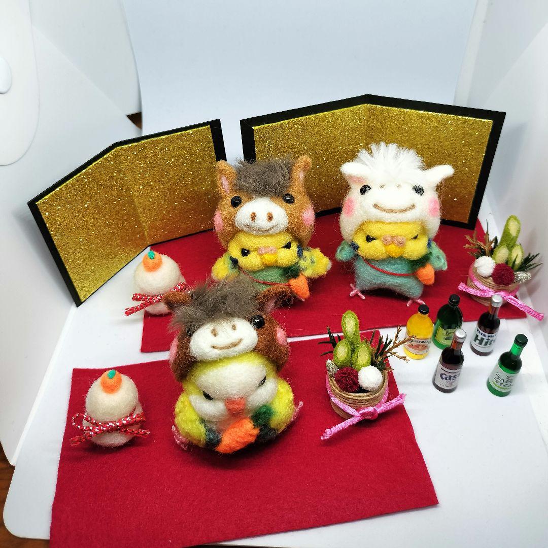 【フォルジャズ！ 】羊毛フェルト インコちゃんのお正月飾りオーダーページ