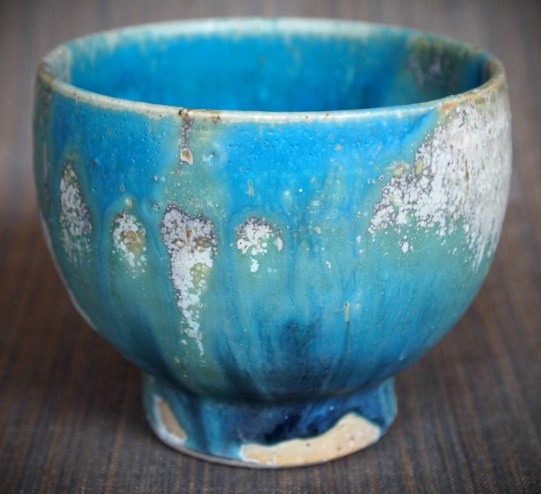 人気作家★金澤尚宜★青碗（カップ）★あよお