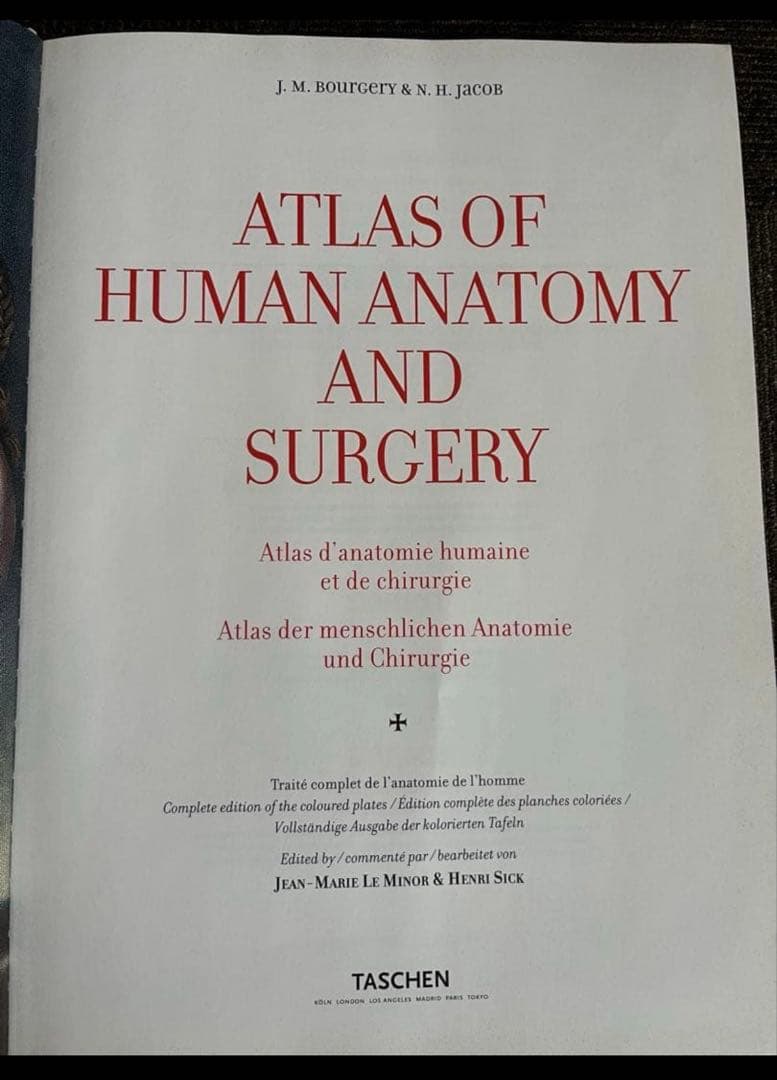 ATLAS OF HUMAN ANATOMY AND SURGERY 洋書　解剖
