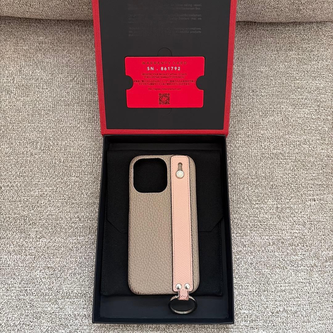 BONAVENTURA レザー iPhoneケース ストラップ付き（13PRO）