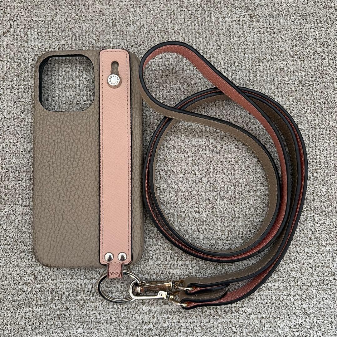 BONAVENTURA レザー iPhoneケース ストラップ付き（13PRO）