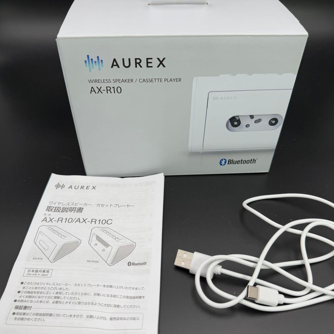 東芝 AUREX ワイヤレススピーカー&カセットプレーヤー AX-R10