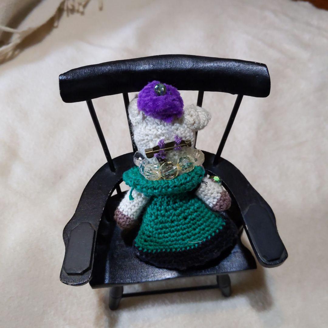 ハンドメイド　編みぐるみ　ブタさん　ブローチ　アルベロベロテイスト