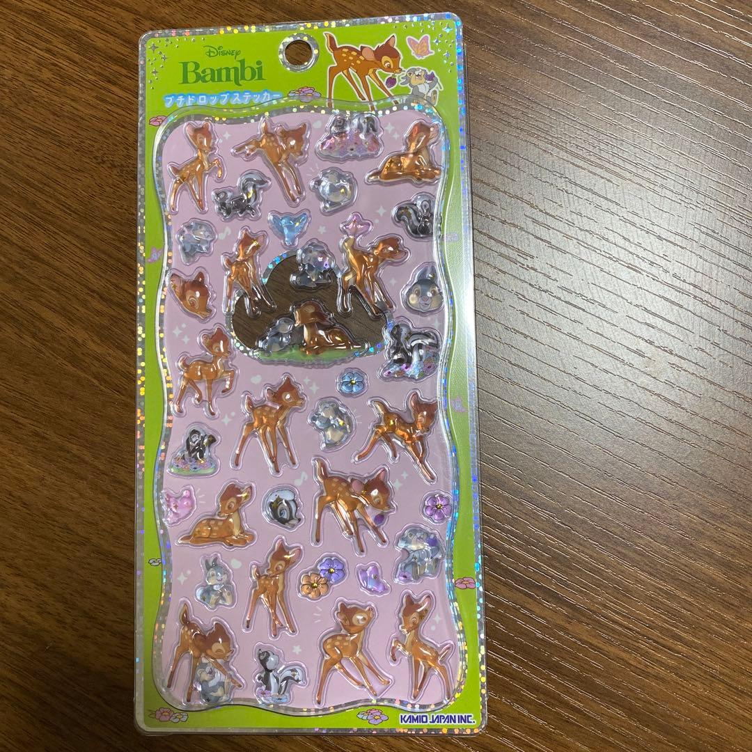 [新作]ディズニープチドロップステッカー4枚セット