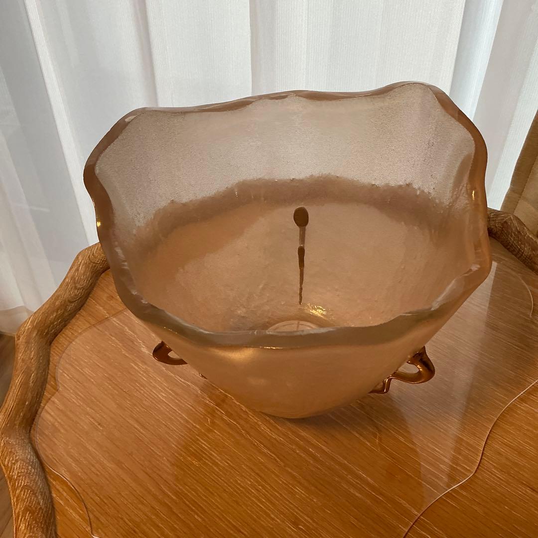 京都グラススタジオ　新品　フラワーベース　アイスペール　ガラス