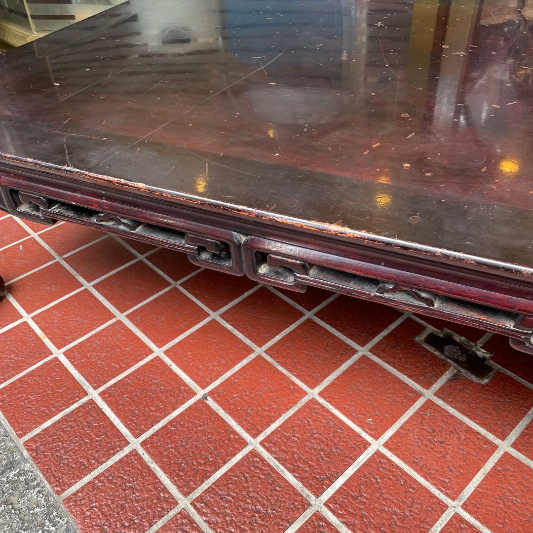 座卓　昭和レトロ　木製高級家具　マルダイ家具