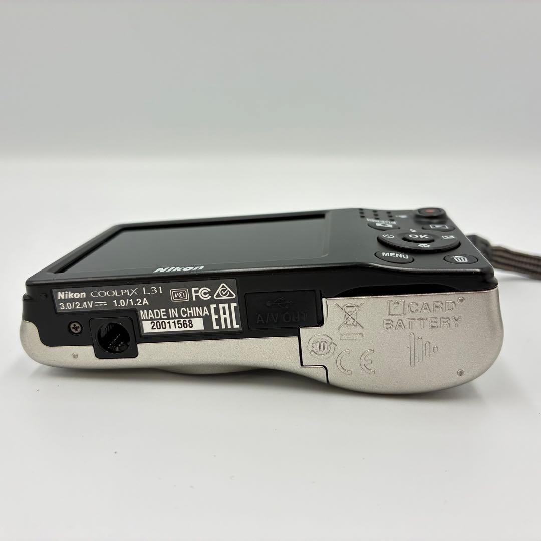 美品★ ニコン NIKON COOLPIX L31 デジカメ コンデジ 単三電池