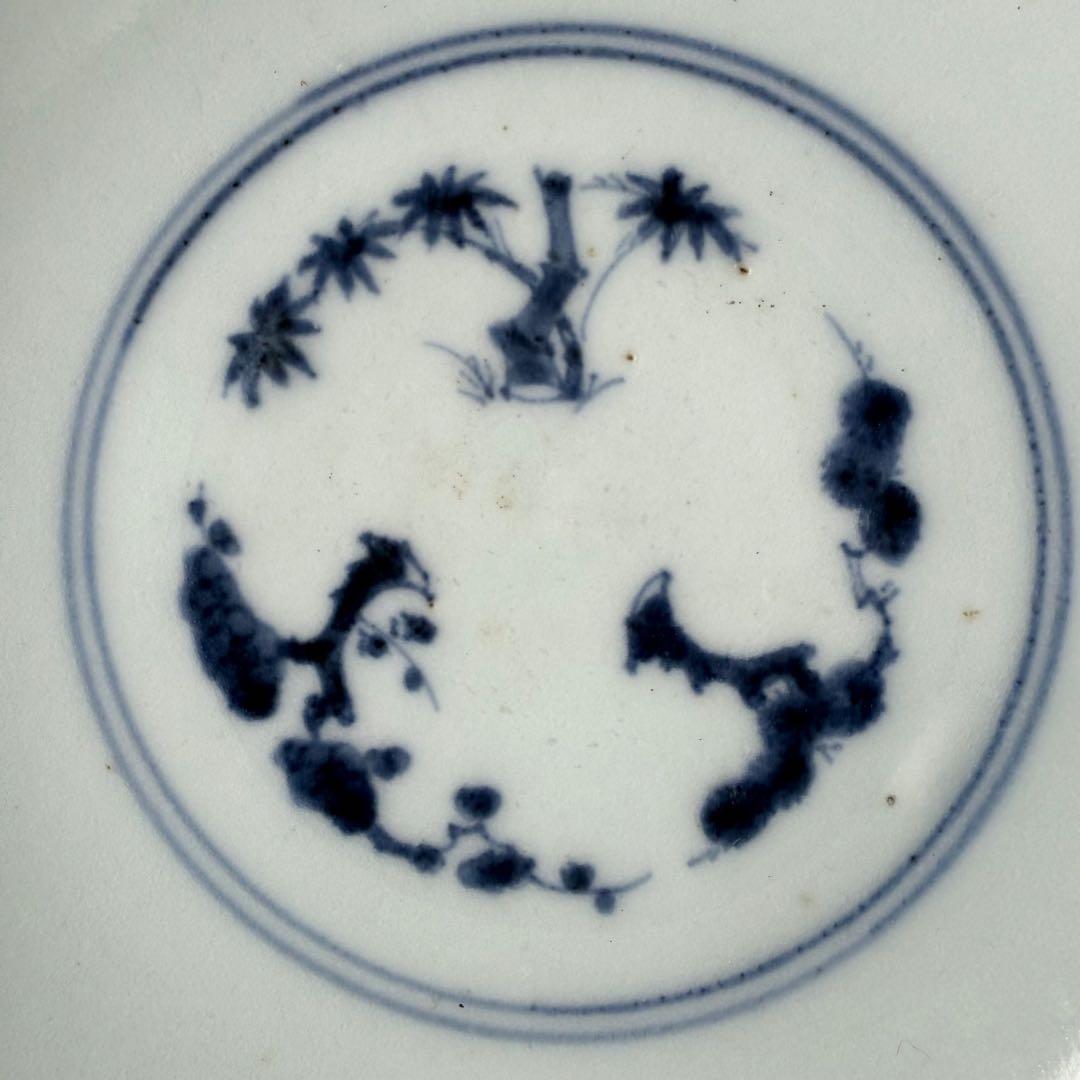 古伊万里　染錦輪花形七寸皿　変形八角向付　草花文丼　江戸期〜明治　古陶を楽しむ