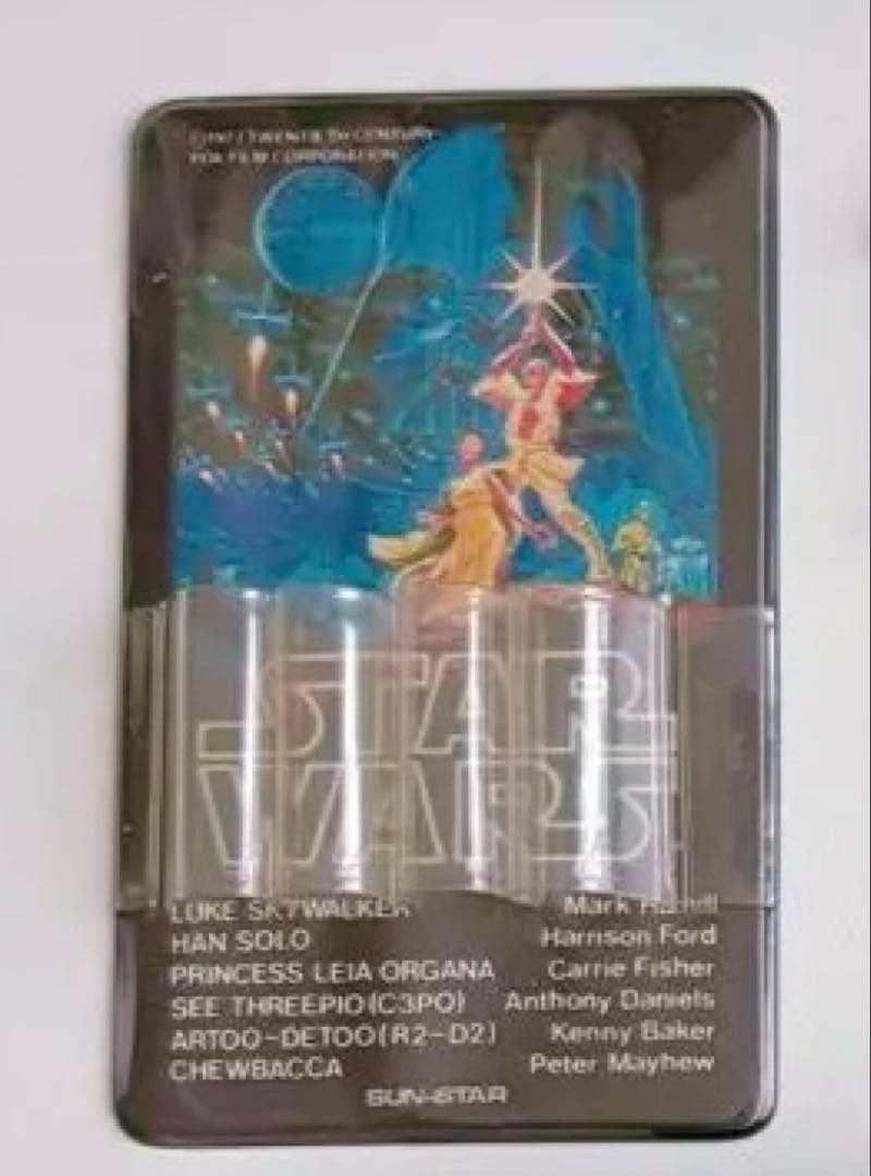 昭和レトロ　スターウォーズ　筆箱　缶　ペンケース　三菱鉛筆7本付き