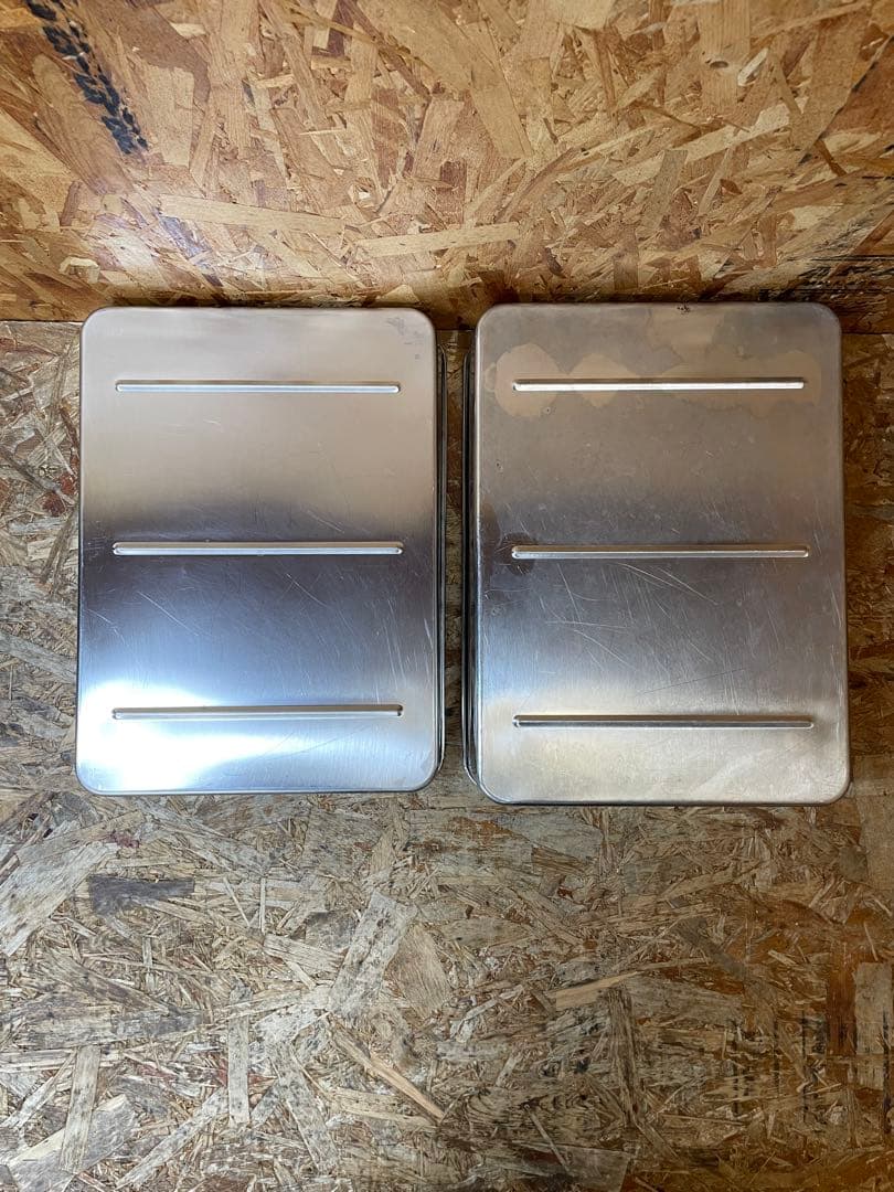 C(7839) 番重 中サイズ 2段 AG 18-8 ステンレス 業務用 厨房