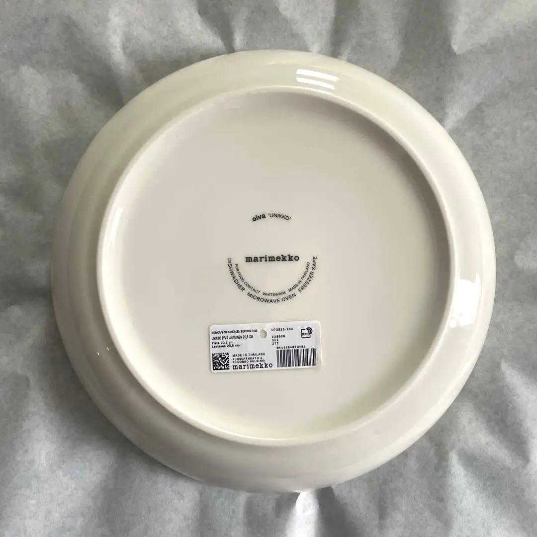 新品未使用　マリメッコ ディーププレート　ウニッコ