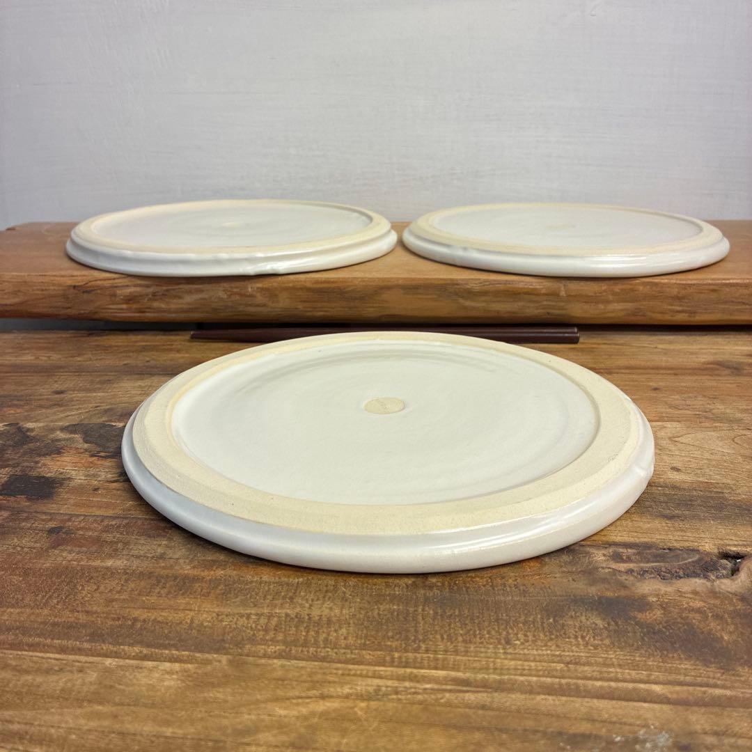 新品　陶器　陶芸作家　プレート皿3枚　301