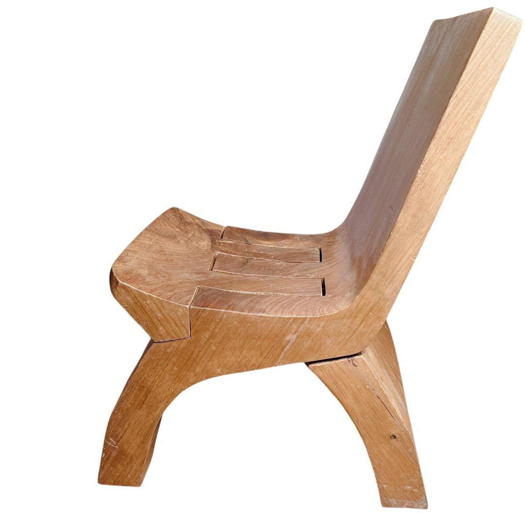 民芸品 折りたたみ ローチェア 椅子 ヴィンテージ レトロ アンティーク②