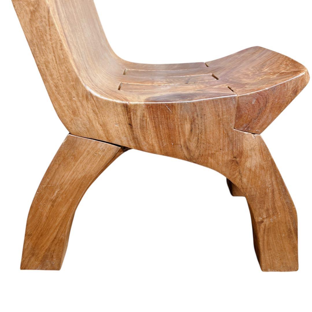 民芸品 折りたたみ ローチェア 椅子 ヴィンテージ レトロ アンティーク②