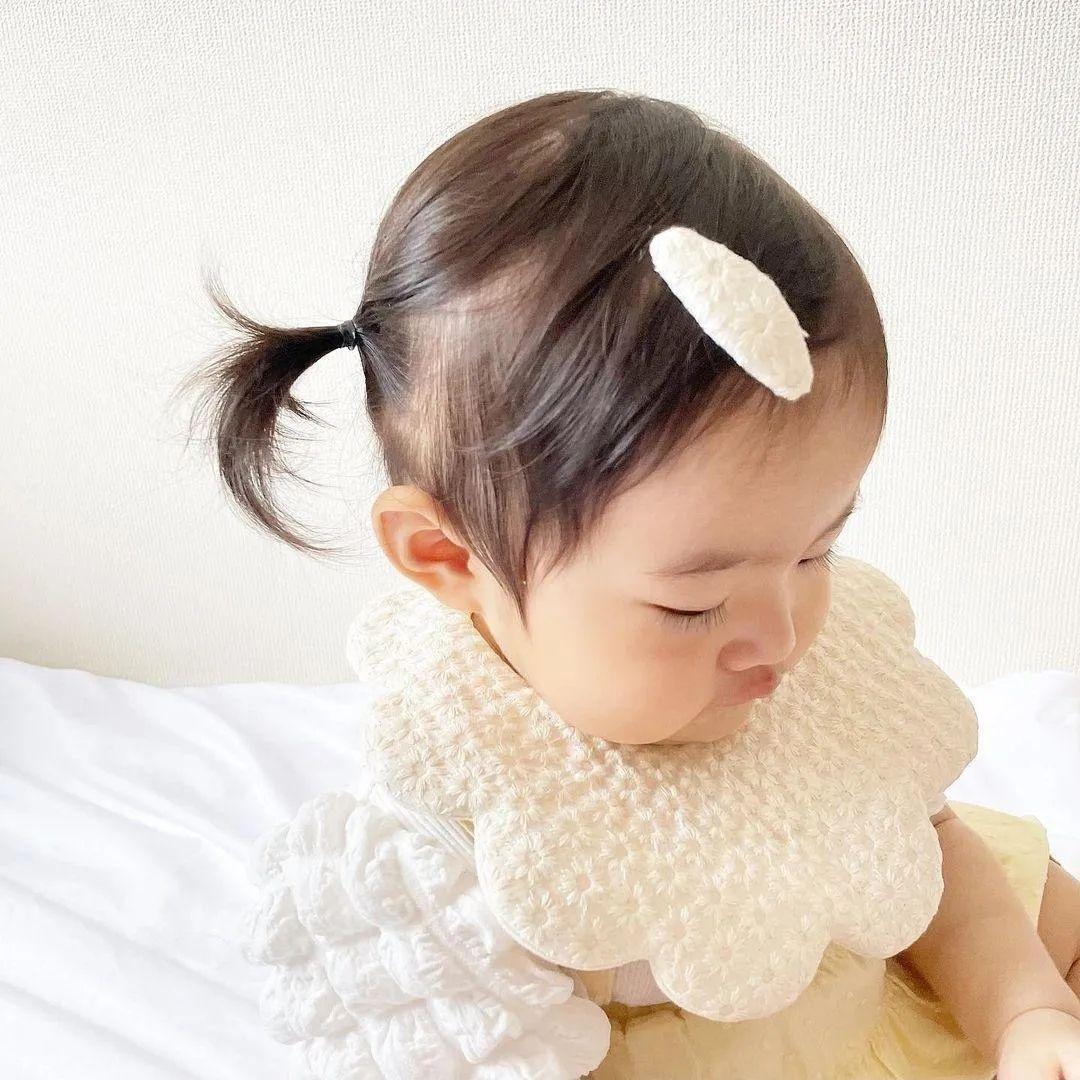 リバーシブル　もくもくスタイ　マーガレット刺繍ダブルガーゼ生地×無地　700円