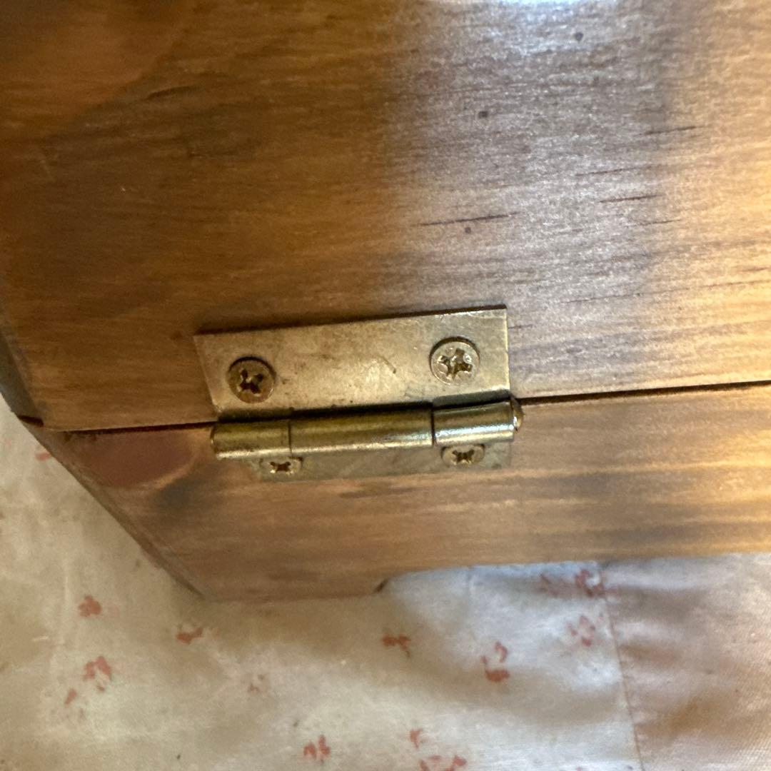 ハートローズ ブレッドボックスス ブラウン ハート型のガラスフレンチカントリー