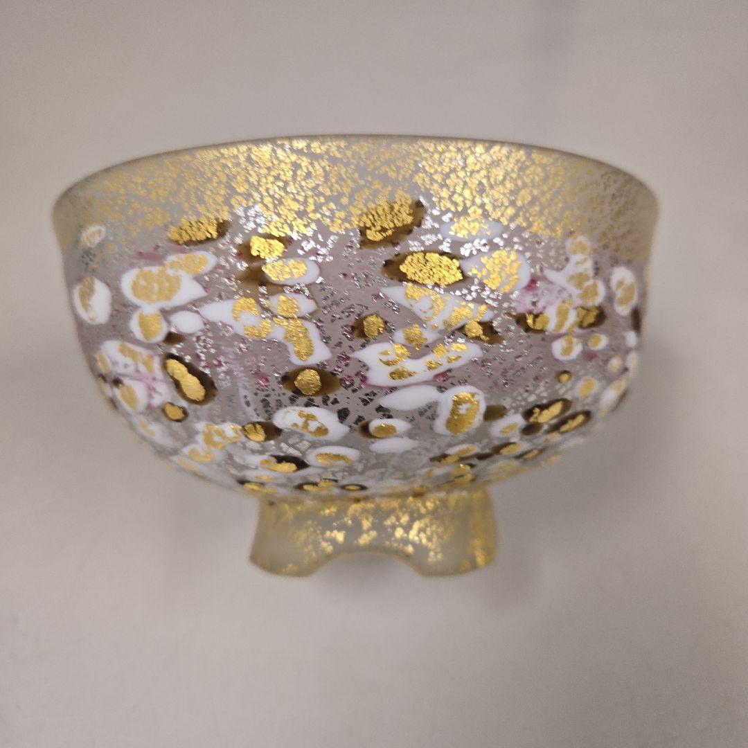 ガラス　抹茶碗　夏茶碗　一品作